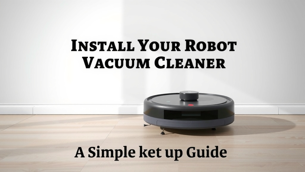 Install Your Robot Vacuum Cleaner: A Simple Setup Guide