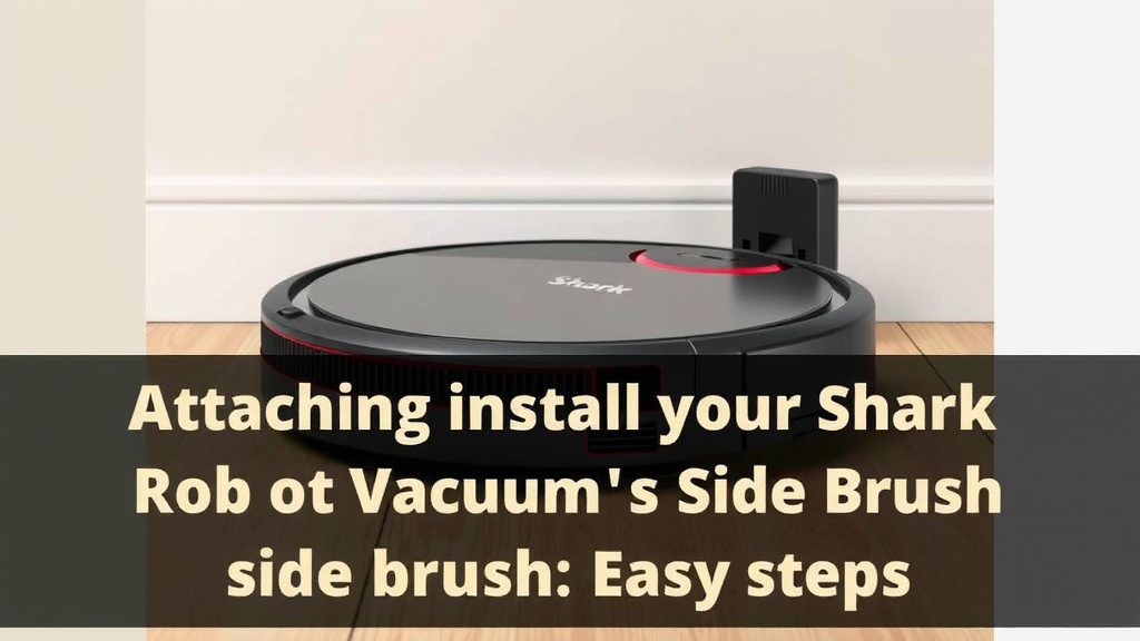Attaching Your Shark Robot Vacuum's Side Brush: A Simple Guide