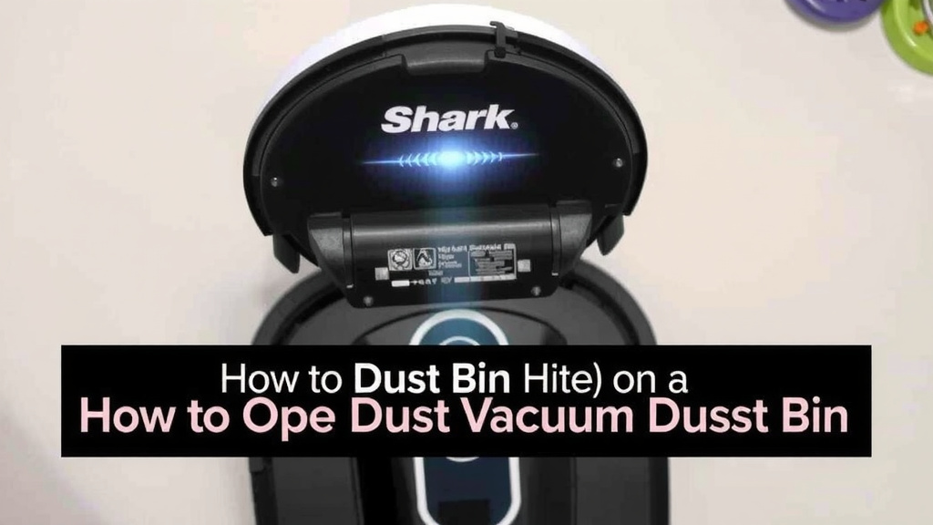 Getting Your Shark Robot Vacuum's Dust Bin Open