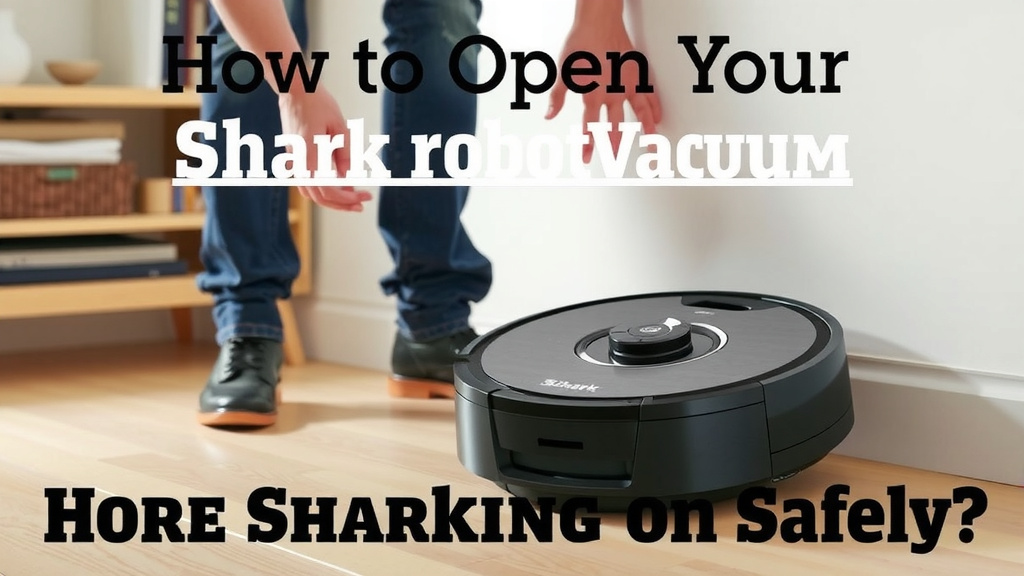 Accessing Your Shark Robot Vacuum for Cleaning