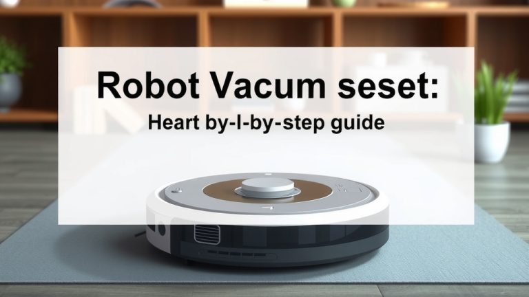 Robot Vacuum Reset: Step-by-Step Guide