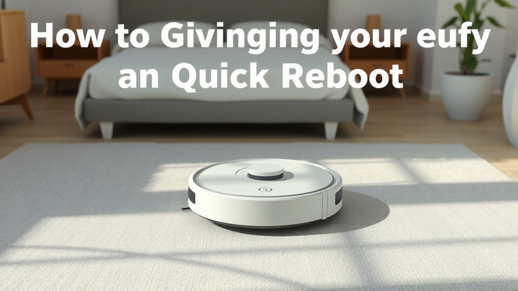 Giving Your eufy a Quick Reboot