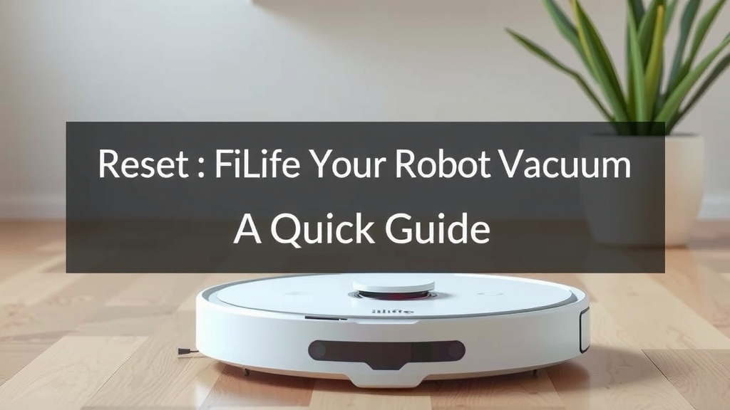 Reset Your iLife Robot Vacuum: A Quick Guide