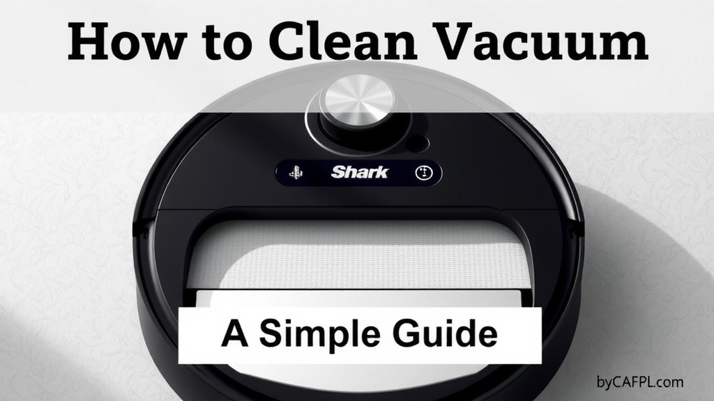 Clean Your Shark Robot Vacuum Filter: A Simple Guide