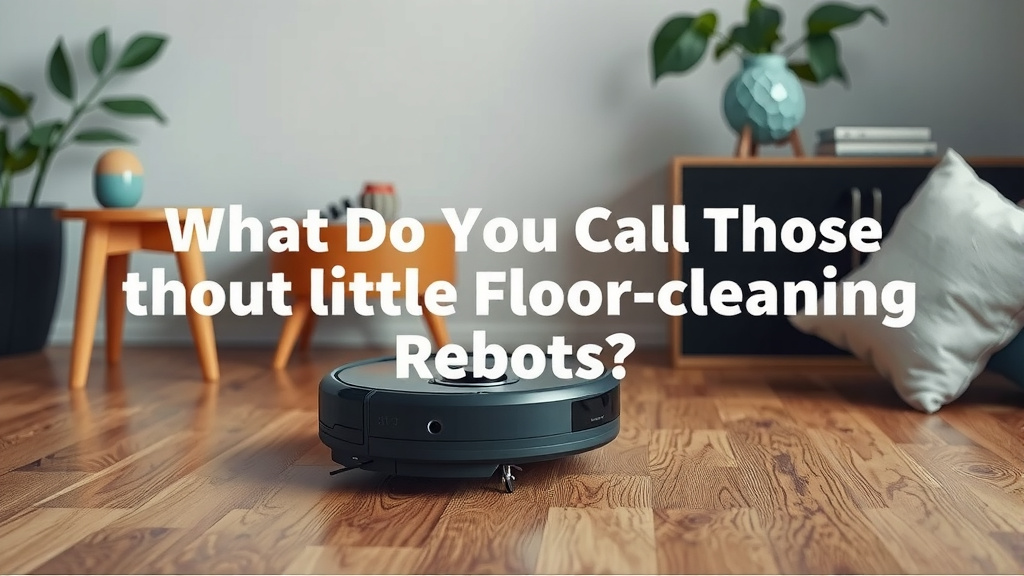 What Do You Call Those Little Floor-Cleaning Robots?