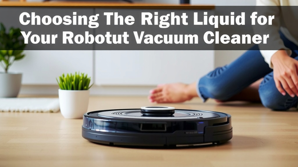 Choosing the Right Liquid for Your Robot Vacuum Cleaner