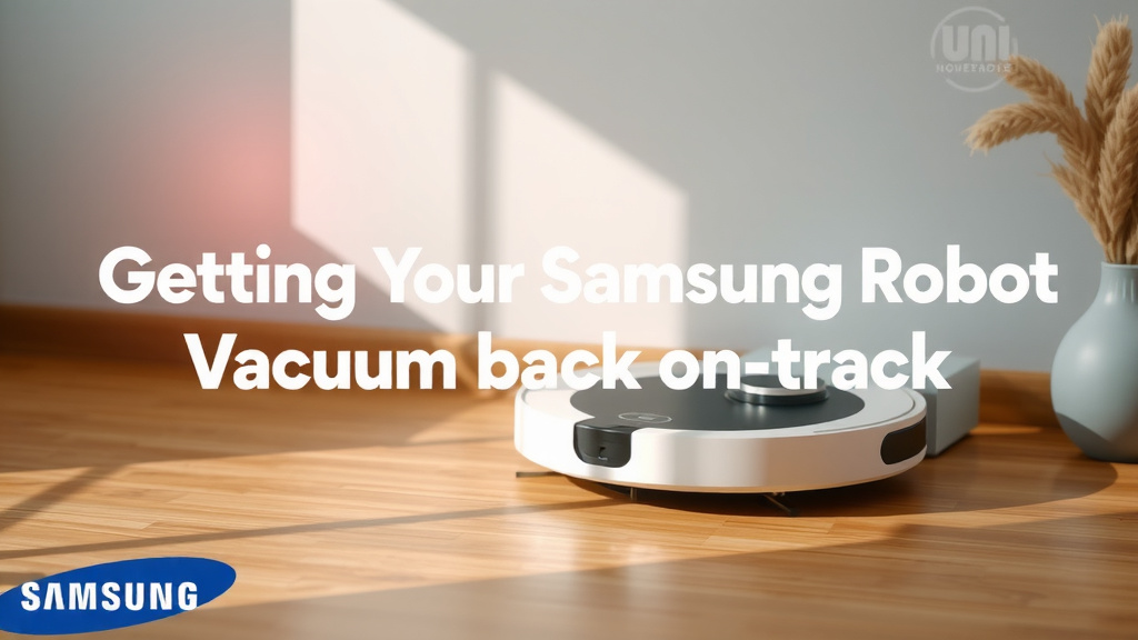 Getting Your Samsung Robot Vacuum Back on Track
