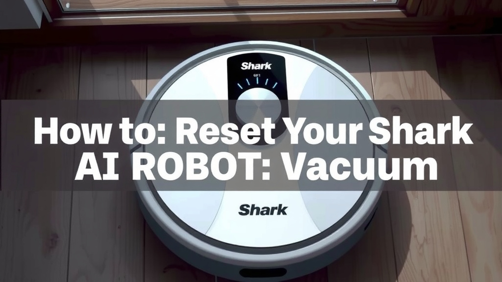 How to Reset Your Shark AI Robot Vacuum