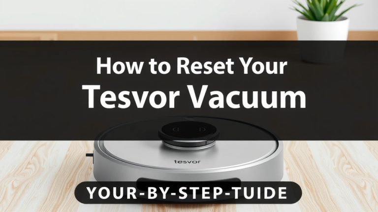 How to Reset Your Tesvor Robot Vacuum: Step-by-Step Guide