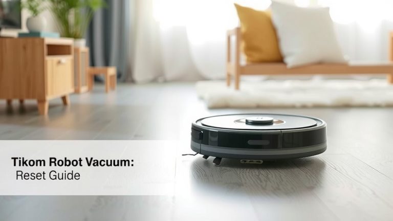 Tikom Robot Vacuum: Easy Reset Guide