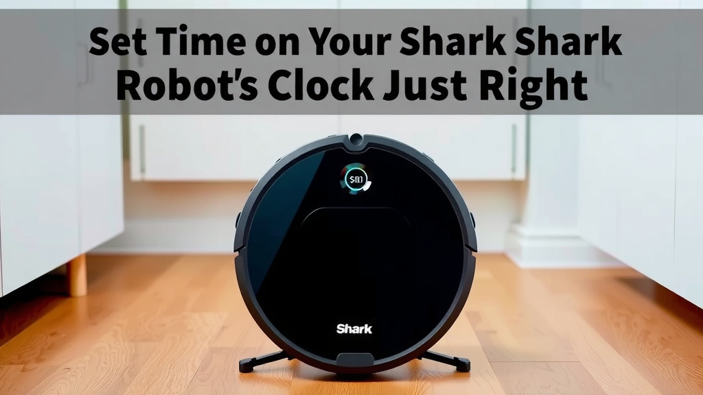 Getting Your Shark Robot Vacuum's Clock Just Right