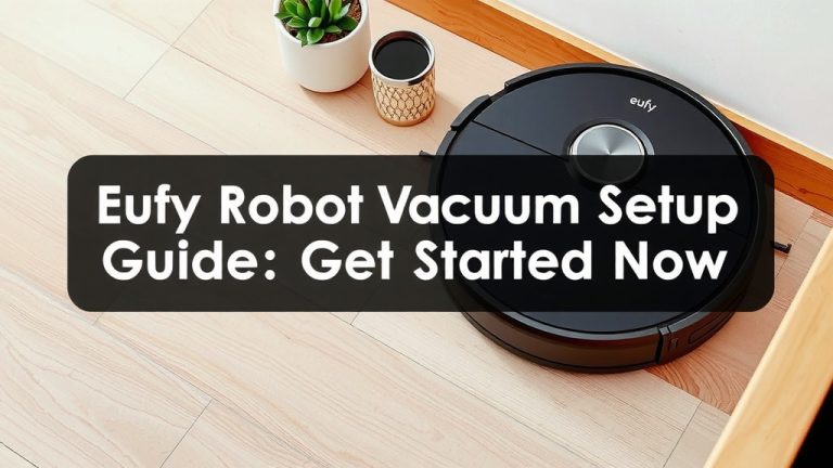 Eufy Robot Vacuum Setup Guide: Get Started Now