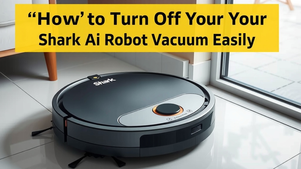 How to Turn Off Your Shark AI Robot Vacuum Easily