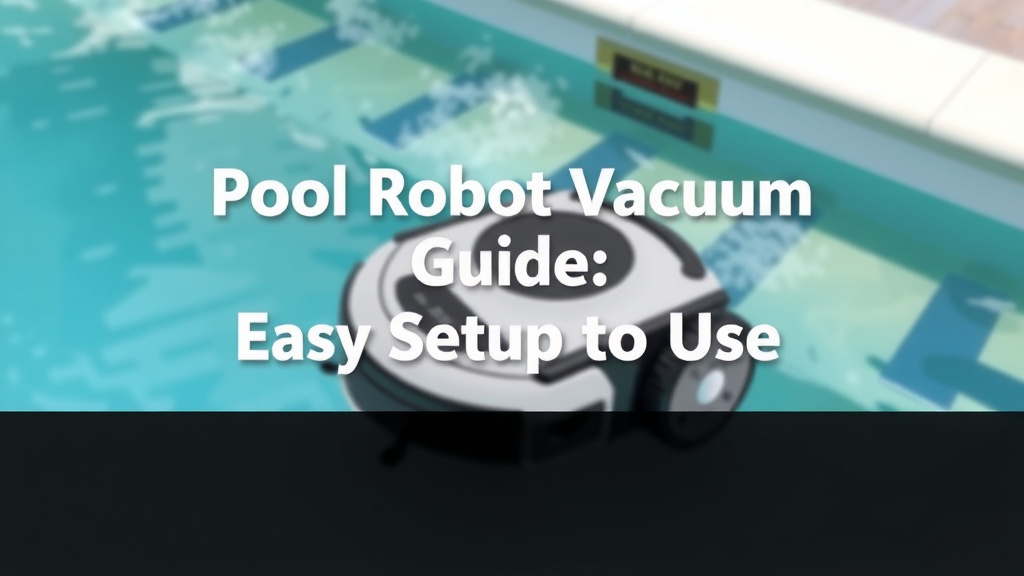 Pool Robot Vacuum Guide: Easy Setup and Use