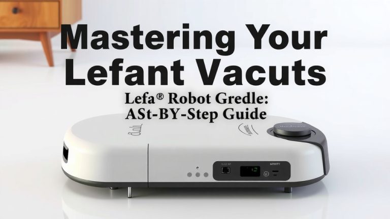Mastering Your Lefant Robot Vacuum: A Step-by-Step Guide