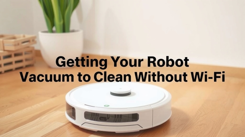 Getting Your Robot Vacuum to Clean Without Wi-Fi