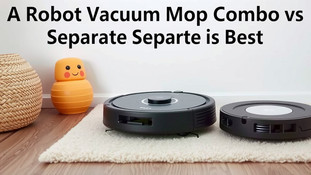 Robot Vacuums: Combo Unit vs. Separate Devices