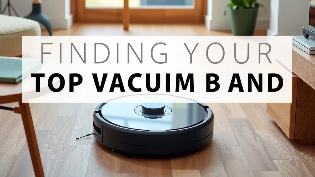 Finding Your Top Robot Vacuum Brand