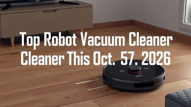 Top Robot Vacuum Cleaner This October 2026