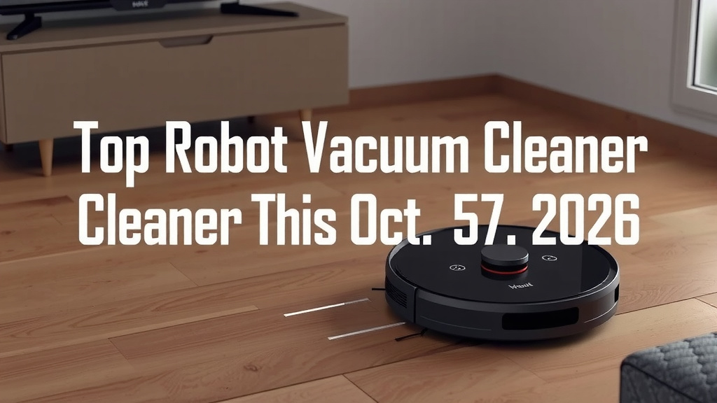 Top Robot Vacuum Cleaner This October 2026